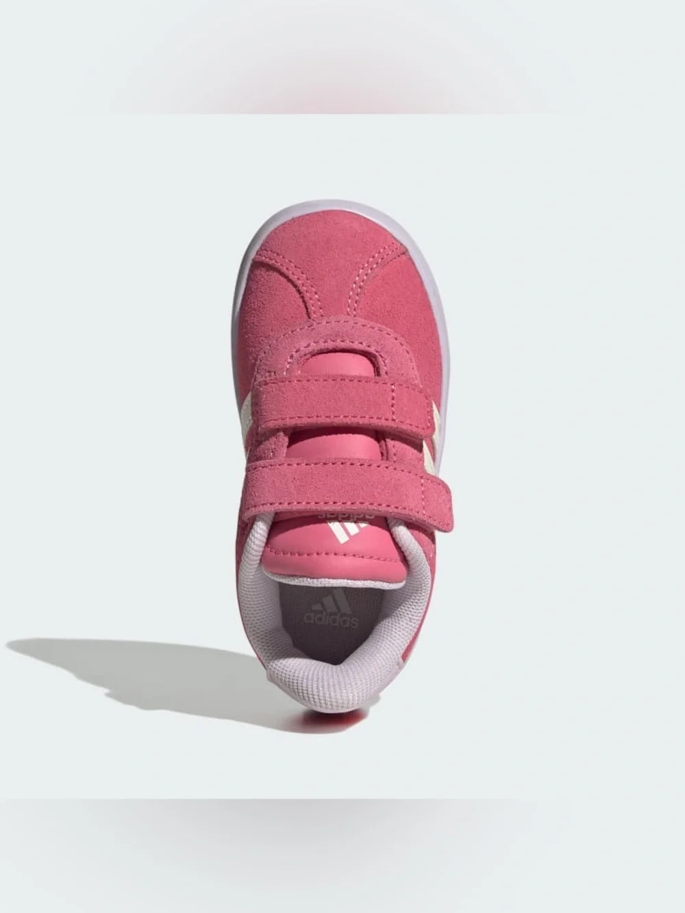 Pink Adidas VL Court 3.0 children's sneakers Size 10K